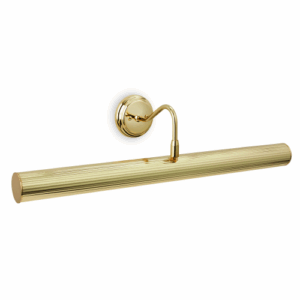 Picture Lights - Firstlight Traditional Reeded Picture Light 600mm Polished Brass (7652BR)