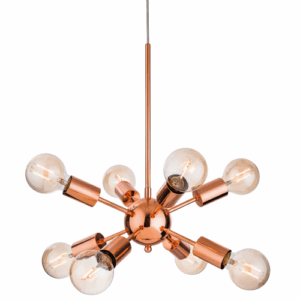 Ceiling Pendants - Firstlight Alfa 8 Light Fitting Copper (3710CP)