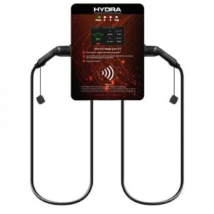 Hydra Jovi 7Kw Dual 5m Tethered Commercial EV Charger HJ-7-T-BLK