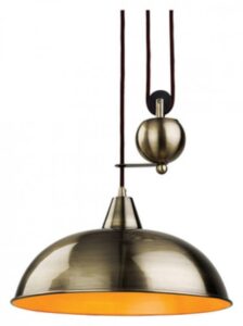 Ceiling Pendants - Firstlight Century Rise & Fall Pendant Antique Brass (2309AB)