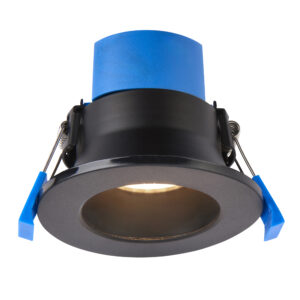 Saxby ShieldPRO 4CCT 5W/7W Fire Rated Anti-Glare Downlight IP65 - Matt Black