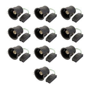 Saxby ShieldONE 75 Dimmable Fire Rated GU10 Downlight 10 Pack Closed Can