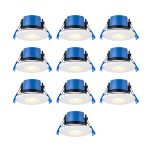 Saxby ShieldPRO 4CCT Dual Wattage 5W/7W Fire Rated Downlight IP65 - 10 Pack