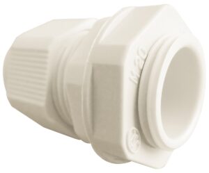 Eterna White 20MM Trs Gland With Locking Nut