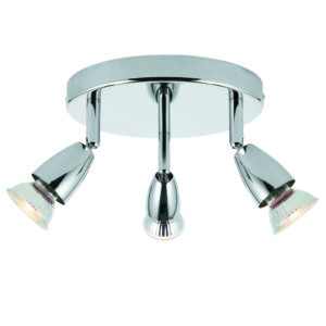 Saxby Amalfi 3lt Round Interior Spotlight 7W Finish: Selectable - Chrome