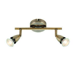 Saxby Amalfi 2lt Interior Spotlight Bar 7W Finish: Selectable - Antique Brass