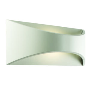 Saxby Vulcan 12.5W CCT Wall Light 300mm IP65 - Matt White