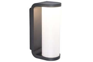 Lutec Adalyn IP44 3000K Integrated LED Wall Light Dark Grey
