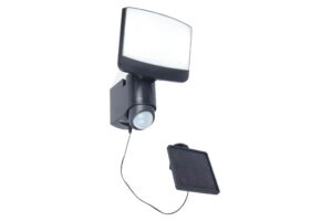 Lutec Sunshine IP44 Integrated 7.5W 5000K LED Solar Light Dark Grey