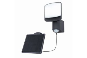 Lutec Sunshine IP54 Integrated 7W 5000K LED Solar Light Dark Grey