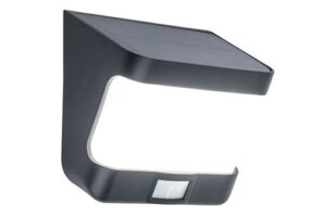 Lutec Try IP54 Integrated 8W 3000K LED Solar Light Dark Grey