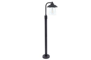 Lutec Cate IP44 E27 Bollard Light Black-Rust