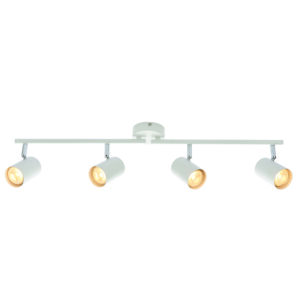 Saxby Arezzo 4lt Indoor Spotlight Bar 7W - Matt White