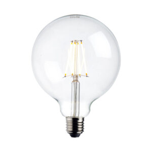 E27 Bulbs - Saxby E27 LED filament globe dimmable 125mm 7W (76802)