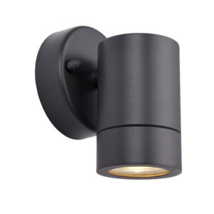 Saxby Lighting - Saxby Palin 1lt Dimmable Wall Light IP44 7W GU10 - Anthracite (77906)