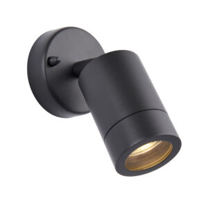 Saxby Palin 1lt Dimmable Wall Spotlight IP44 7W GU10 - Saxby