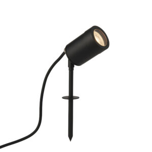 Saxby Odyssey LED Spike Light Steel/Black IP65 7W GU10 - Sand Black