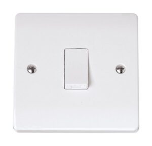 Click Scolmore - Click Curva 10A 1 Gang 2 Way Switch (CCA011)