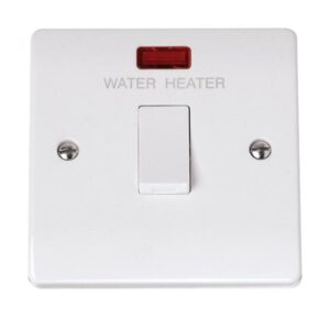 Click Scolmore - Click Curva 20A Dp Water Heater Switch With Neon (CCA042)
