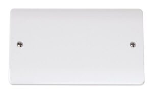 Click Scolmore - Click Curva 2 Gang Blank Plate (CCA061)