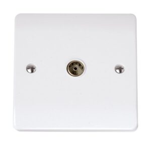 Click Scolmore - Click Curva Single Coaxial Outlet (CCA065)