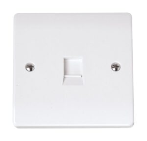 Click Scolmore - Click Curva Rj11 Telephone Socket Ireland/Us (CCA115)