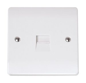 Click Scolmore - Click Curva Single Telephone Socket Master (CCA119)