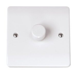 Click Scolmore - Click Curva 1 Gang 2 Way 250W Dimmer Switch (CCA141)