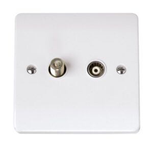 Click Scolmore - Click Curva Non-Isolated Satellite And Coaxial (CCA170)