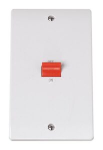 Click Scolmore - Click Curva Double Plate 45A Swith (CCA202)