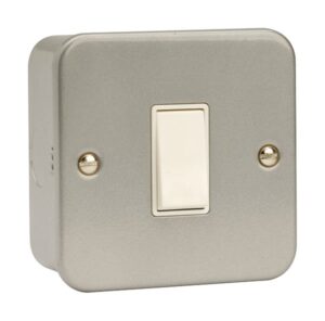 Click Scolmore - Click Metal Clad 1 Gang 1 Way 10Ax Switch (CL010)