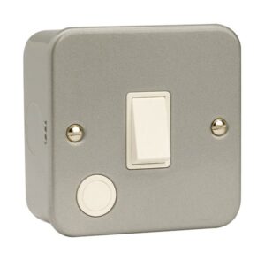 Click Scolmore - Click Metal Clad 20A Dp Switch With Optional Flex Outlet (CL022)