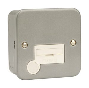 Click Scolmore - Click Metal Clad 13A Fused Connection Unit With Optional Flex Outlet (CL050)