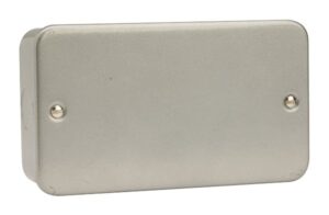 Click Scolmore - Click Metal Clad 2 Gang Blank Plate (CL061)