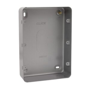 Click Scolmore - Click Metal Clad 2G 3 Row Mc Back Box 50Mm Deep-No K/O (CL090B)