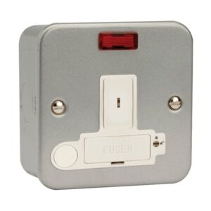 Click Scolmore - Click Metal Clad 13A Dp Key Switch Lockable Fcu With Neon (CL1252)
