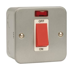 Click Scolmore - Click Metal Clad 45A Dp Switch And Neon (CL201)