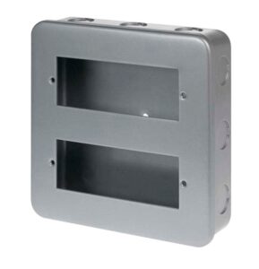 Click Scolmore - Click Metal Clad 12 Gang Minigrid Plate & Backbox (CL512)