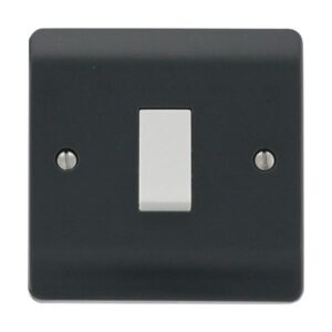 Click Scolmore - Click Mode 10Ax 1 Gang 2 Way Switch Plate (CMA011AG)
