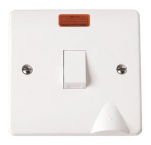 Click Scolmore - Click Mode 20A Dp Switch With Flex Outlet & Neon (CMA023)