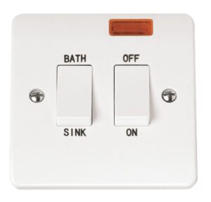 Click Scolmore - Click Mode 20A Dp Sink Bath Switch With Neon (CMA024)