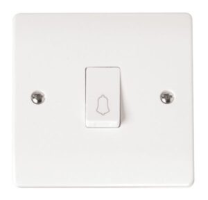 Click Scolmore - Click Mode 10Ax 1 Gang 1 Way Retractive Switch Bell (CMA027)