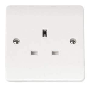 Click Scolmore - Click Mode 13A 1 Gang Unswitched Socket Outlet (CMA030)