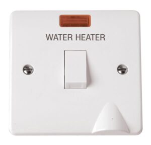 Click Scolmore - Click Mode 20A Dp Switch Water Heater With Flex Outlet & Neon (CMA046)