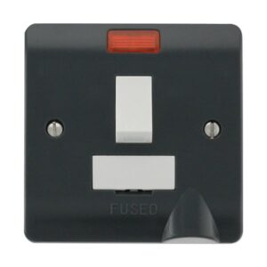 Click Scolmore - Click Mode 13A Fused Switched Connection Unit With Flex Outlet & Neon (CMA052AG)