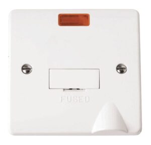 Click Scolmore - Click Mode 13A Fused Connection Unit With Flex Outlet & Neon (CMA053)