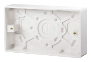 Click Scolmore - Click Mode 2 Gang 25Mm Deep Pattress Box (CMA082)
