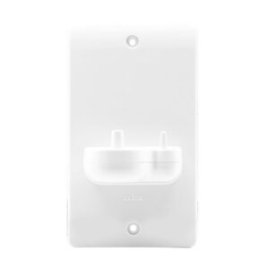 Click Scolmore - Click Mode 2 Gang (Vertical) Single In-Wall Oral-B Electric Toothbrush Charger With Holder (CMA102)