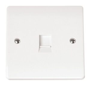 Click Scolmore - Click Mode Single Rj11 (Irish/Us) Outlet (CMA115)
