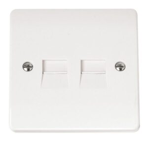Click Scolmore - Click Mode Twin Telephone Outlet Master (CMA122)